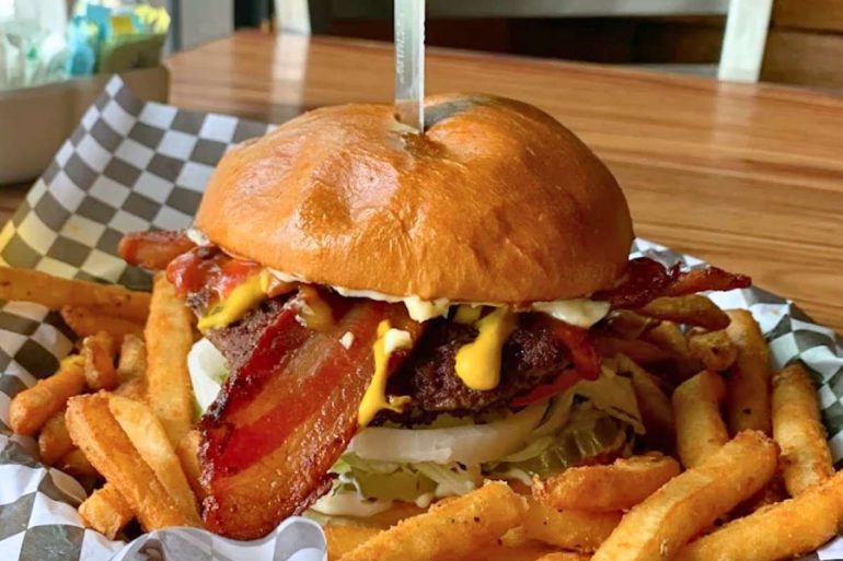 burger at Eat Foodies in Kennewick, Washington