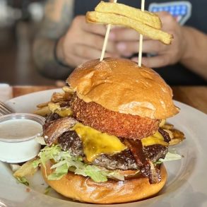 Halo Burger at Lopez & Lefty's in Anaheim, CA