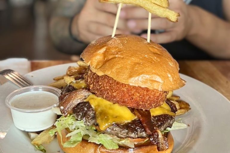 Halo Burger at Lopez & Lefty's in Anaheim, CA