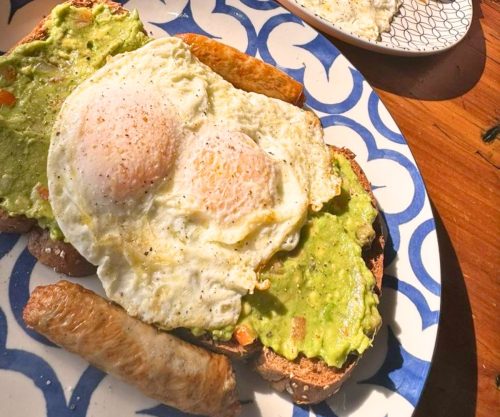 Avocado Toast at Bay 34th Street Diner in Arlington, Texas