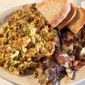 Chorizo Scramble at Cracker Box Restaurant in Carson City, NV