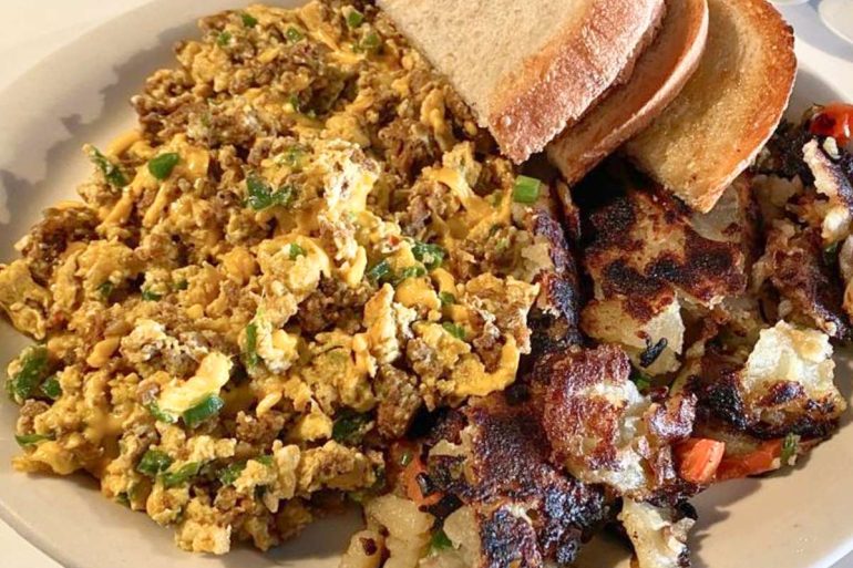 Chorizo Scramble at Cracker Box Restaurant in Carson City, NV