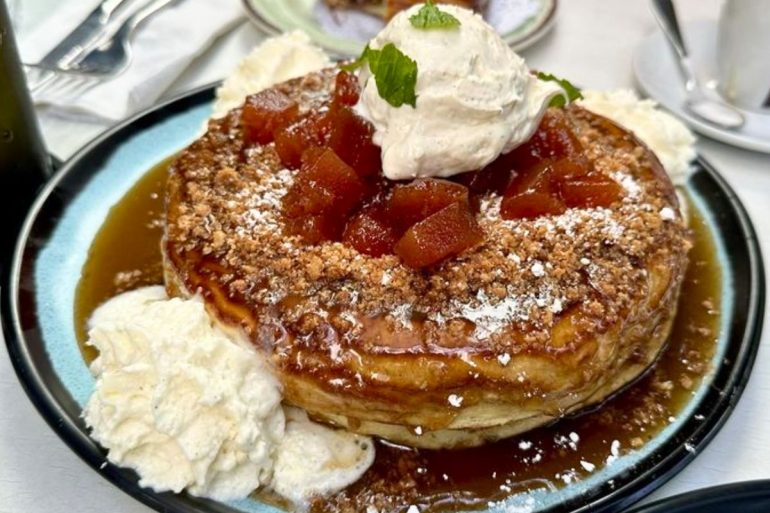 Pastelito Pancakes at B Bistro + Bakery in Miami, Florida