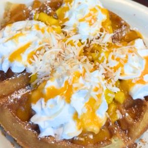 Hawaiian Waffles at Jacobo’s Coffee House in Sparks, NV