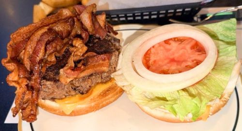 Bacon Cheeseburger at Krug's Tavern in Newark, New Jersey