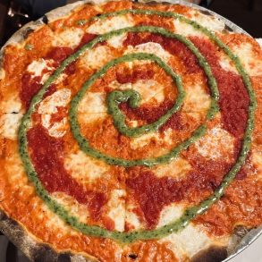 Tie Dye Pizza at Rubirosa in New York, New York