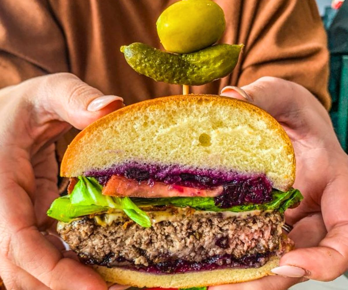 Blueberry Bacon Burger at North Bar in North Little Rock, Arkansas