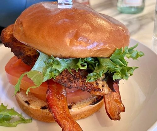 Salmon BLT at La Rosa's in Andover, MA