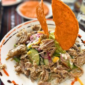 El Plato Cubano with pork at Rolando's Restaurante in Fort Smith, AR