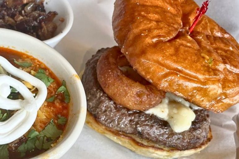 Candied Bacon Burger at Ruby Owl in Oshkosh, WI