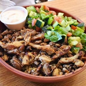 Chicken Shawarma Bowl at Sara’s Cafe & Grill in Roswell, New Mexico
