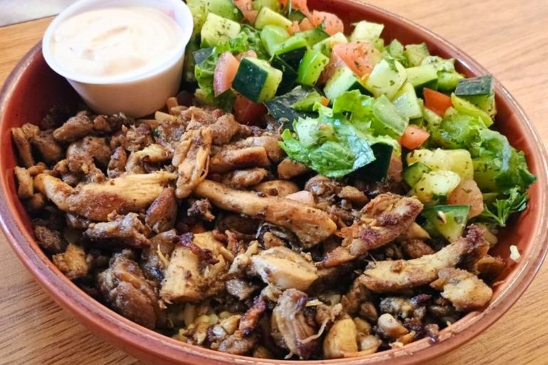 Chicken Shawarma Bowl at Sara’s Cafe & Grill in Roswell, New Mexico