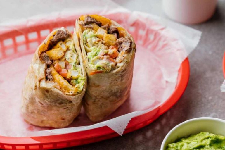 Burrito at The Taco Stand in Riverside CA