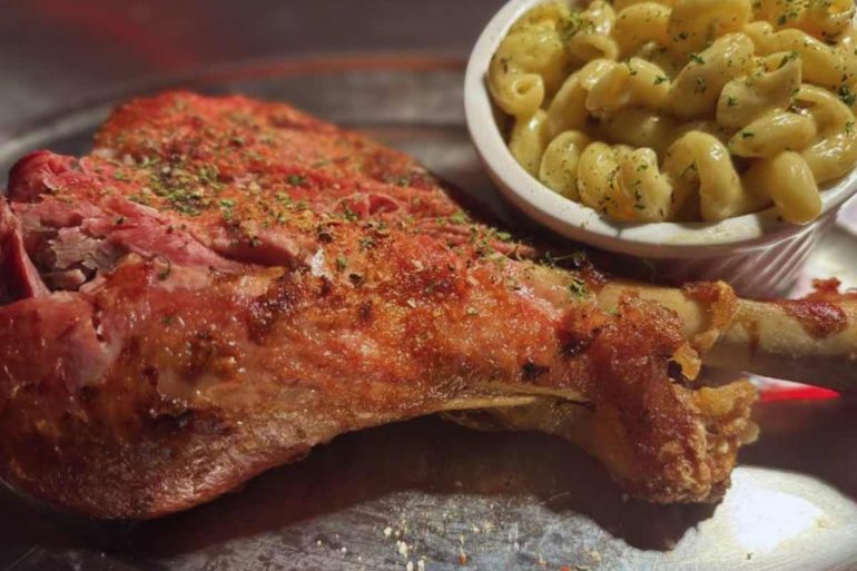 delicious turkey leg at Uncle Red's Turkey Legs in Memphis Tennessee