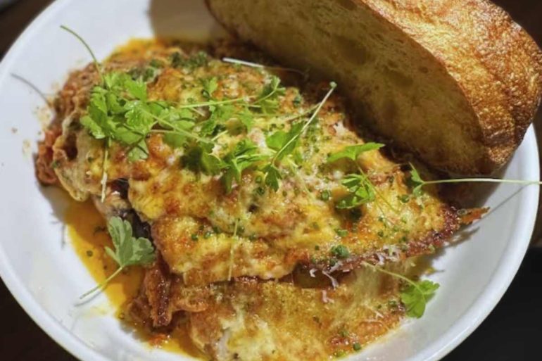 lasagna at amore italian grille in colorado springs colorado