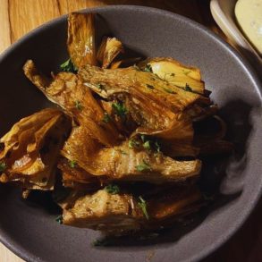 Scout's Restaurant - House Sourdough & Fried Artichoke