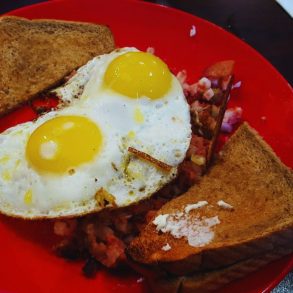 Jim's On Main - Corned Beef & Hash with Toast & Eggs