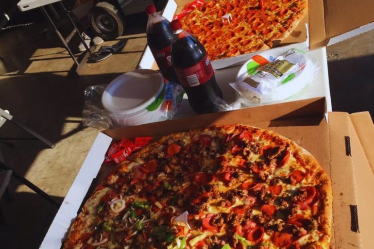Big Guy's Pizza, Pasta and Sports Bar - Giant Pepperoni & Grand Slam
