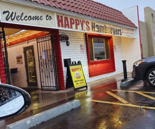 Happy's Hamburgers - Storefront Entrance