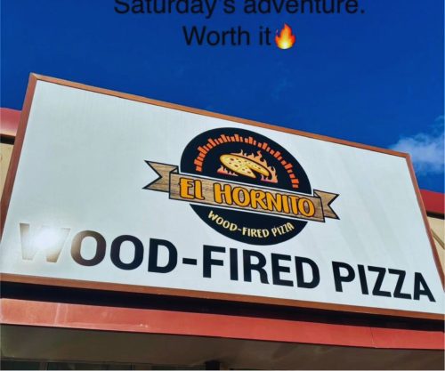 El Hornito Wood Fired Pizza - Store Sign