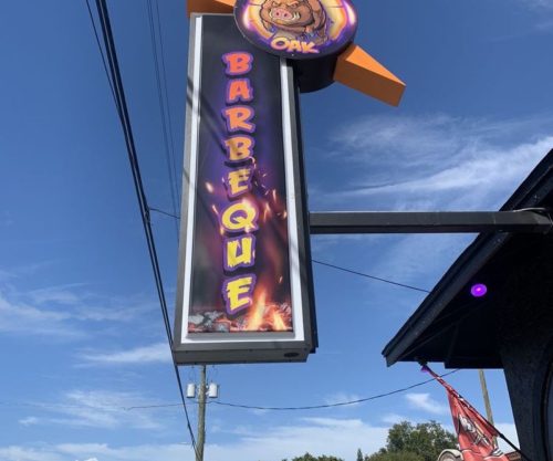 Wicked Oak Barbeque - Store Sign