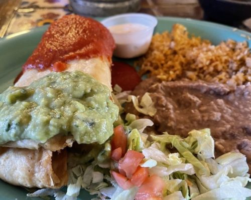 Food at La Nueva Casita Cafe located in Las Cruces NM