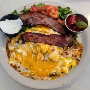 Food at The Bear Paw Cafe located in St. George UT