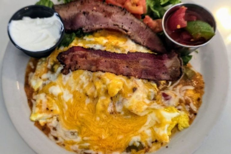 Food at The Bear Paw Cafe located in St. George UT