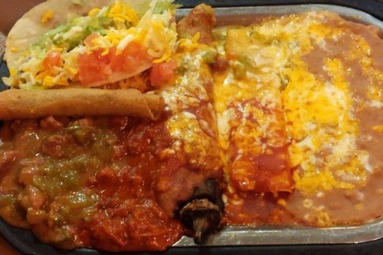 Food at Sí Senor located in Las Cruces, NM
