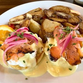 Smoked Salmon Benedict at Toasted & Roasted in Henderson, NV