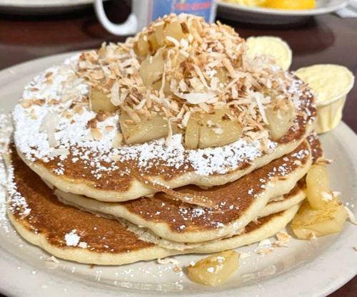 Tropical Pancakes at Family House of Pancakes in Chula Vista, California