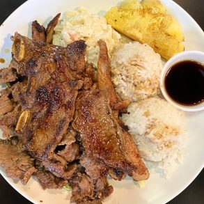 Hawaiian BBQ Mix Plate at Alohana Hawaiian Grill in Ankeny, Iowa