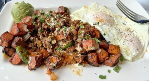 Sweet and Spicy Hash at Bessie's Diner in Janesville, WI