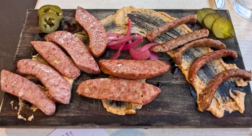 Sausage Board at River in Tuscaloosa, Alabama