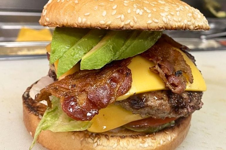 Avocado Bacon Burger at Tommy's Burger California Style in Memphis, TN