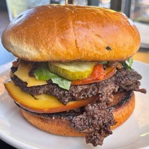Firefly Smash Burger at Firefly Grill STL in Chesterfield, Missouri