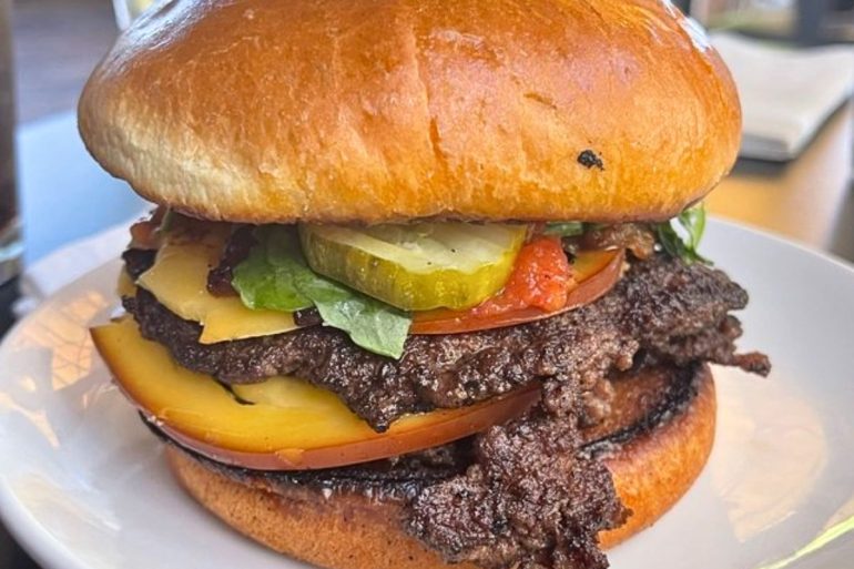 Firefly Smash Burger at Firefly Grill STL in Chesterfield, Missouri