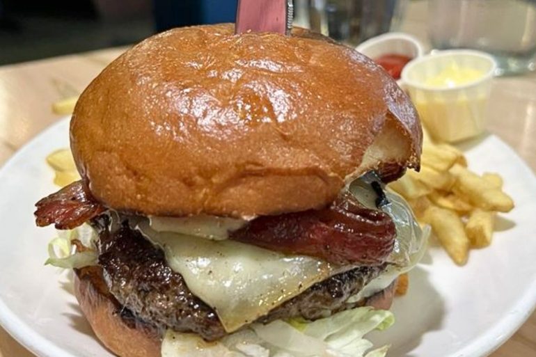 Fancy Burger at Butterjoint in Pittsburgh, Pennsylvania