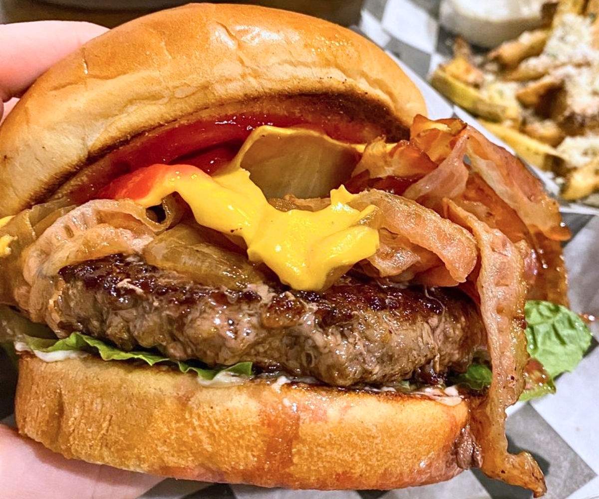 Greatest Burger Ever at Honest Abe's in Lincoln, Nebraska