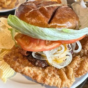Hawkeye Burger at Foodie Garage Eatery in Dubuque, Iowa