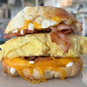 Breakfast Sandwich at Debbie on the Levee in Kenner, Louisiana