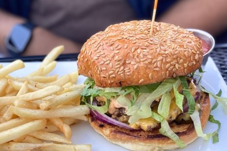 Dan River Burger at Cotton at Riverside Mill in Danville, VA