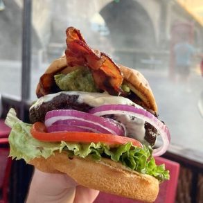 Guacamole Bacon Cheeseburger at Burgers By The Bridge in Lake Havasu City, Arizona