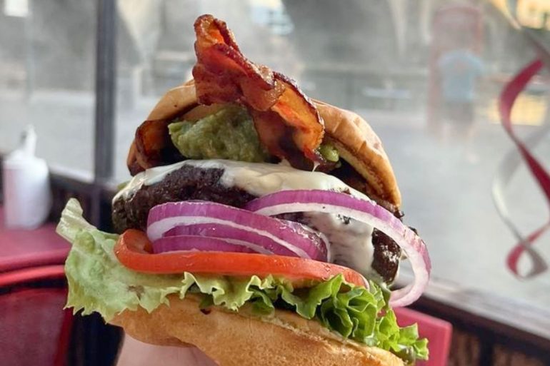 Guacamole Bacon Cheeseburger at Burgers By The Bridge in Lake Havasu City, Arizona