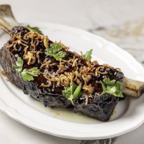 beef rib at ospi in Dallas Texas