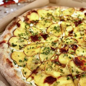 pizza at coast pizza in huntington beach, California