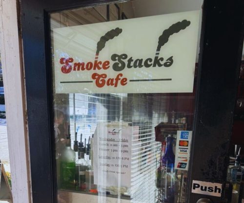 SmokeStacks Cafe - Front Door
