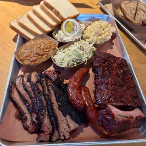 Food at Stanley's Famous Pit Barbecue located in Tyler, TX