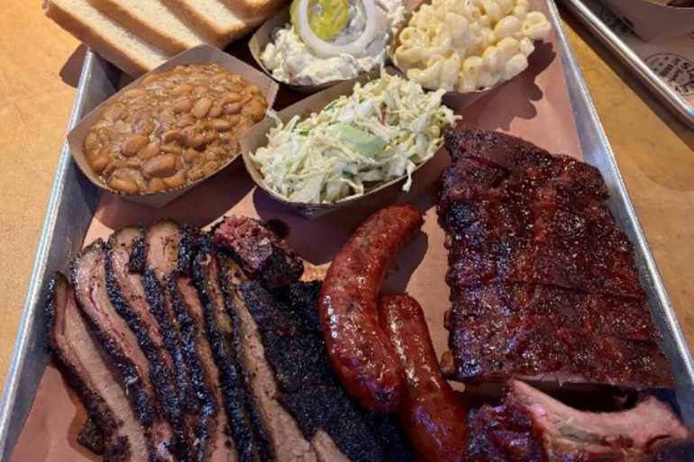 Food at Stanley's Famous Pit Barbecue located in Tyler, TX