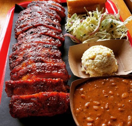 Food at Stanley's Famous Pit Barbecue located in Tyler, TX